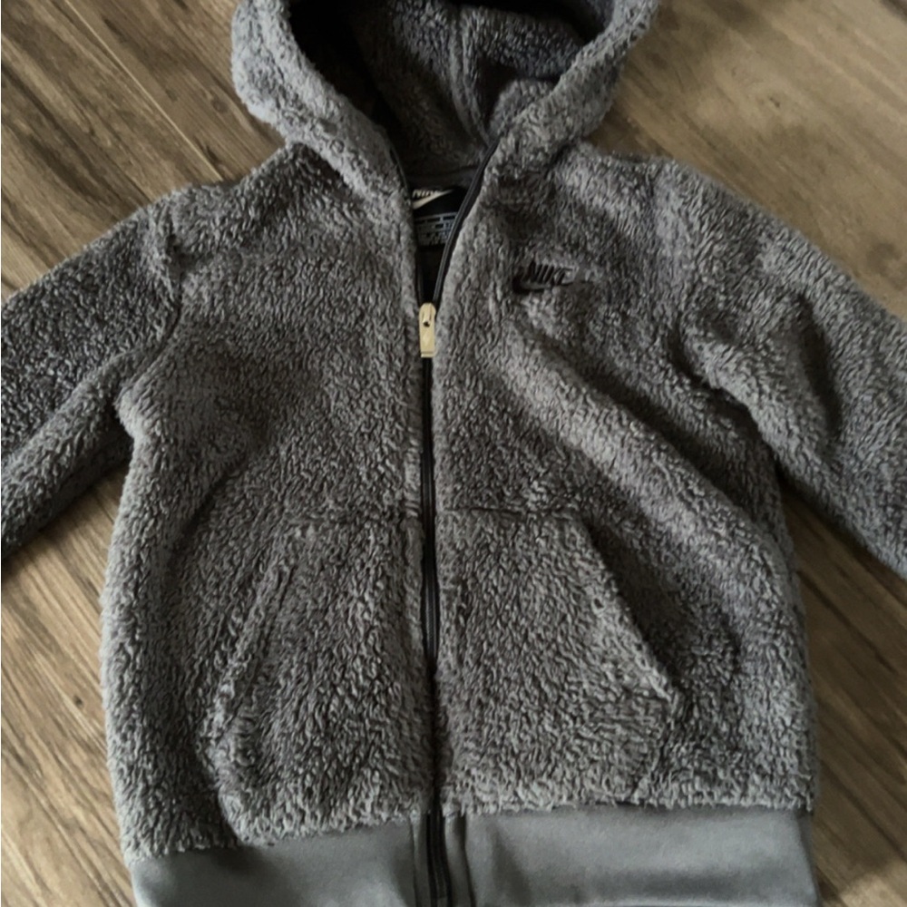 Nike Kids Gray Fleece Hoodie